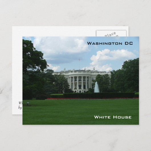 Witte Huis Briefkaart (Voorkant / Achterkant)