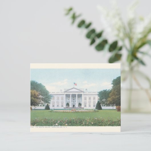  Witte Huis Briefkaart - Herdruk (Staand voorkant)