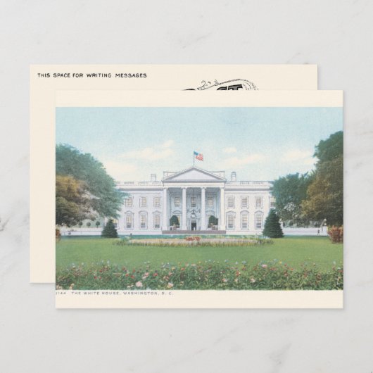 Witte Huis Briefkaart - Herdruk (Voorkant / Achterkant)