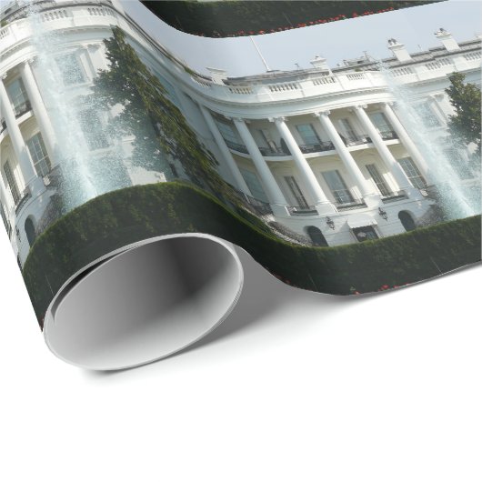 Witte Huis Cadeaupapier (Rol Hoek)