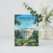 Witte Huis District of Columbia Briefkaart (Staand voorkant)