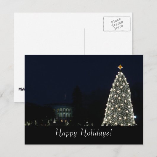 Witte Huis en Nationaal Briefkaart van de Boom (Voorkant / Achterkant)