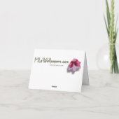 Witte Huis en Nationale Kerstfeestdag rond de bome Bedankkaart (Achterkant)