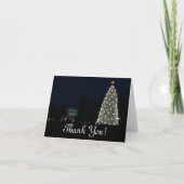 Witte Huis en Nationale Kerstfeestdag rond de bome Bedankkaart (Voorkant)