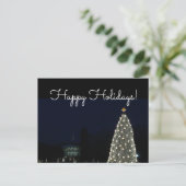 Witte Huis en Nationale Kerstfeestdag rond de bome Briefkaart (Staand voorkant)