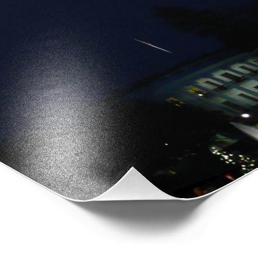 Witte Huis en Nationale Kerstfeestdag rond de bome Foto Afdruk (Hoek)