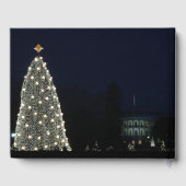 Witte Huis en Nationale Kerstfeestdag rond de bome Gastenboek (Achterkant)