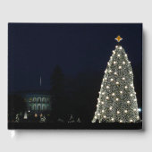 Witte Huis en Nationale Kerstfeestdag rond de bome Gastenboek (Voorkant)