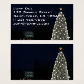 Witte Huis en Nationale Kerstfeestdag rond de bome Visitekaartje (Voorkant /achterkant)