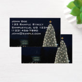 Witte Huis en Nationale Kerstfeestdag rond de bome Visitekaartje (Bureau)