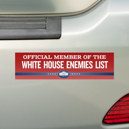 Witte Huis Enemies Lijst Lid Stickers (Op auto)