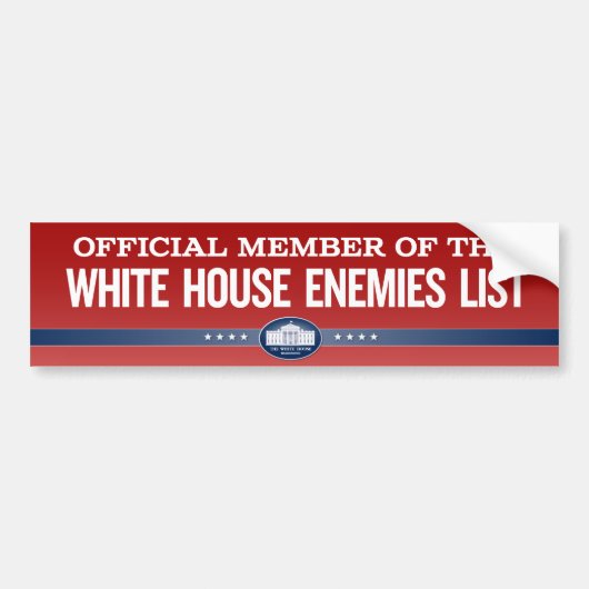 Witte Huis Enemies Lijst Lid Stickers (Voorkant)