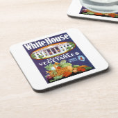 Witte Huis Geselecteerde groenten Bier Onderzetter (Linkerzijde)