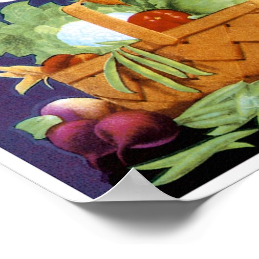 Witte Huis Geselecteerde groenten Poster (Hoek)