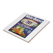 Witte Huis Geselecteerde groenten Tegeltje (Zijkant)