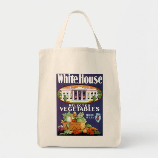 Witte Huis Geselecteerde groenten Tote Bag (Voorkant)