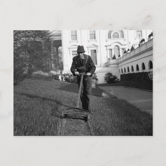 Witte Huis, groen gras, jaren dertig Briefkaart (Voorkant)