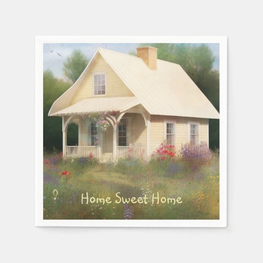 Witte Huis Housewarming Servet (Voorkant)