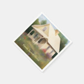 Witte Huis Housewarming Servet (Hoek)