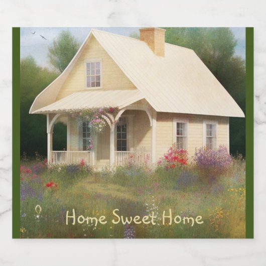 Witte Huis Housewarming Sparkling Wijnetiket (Enkel label)