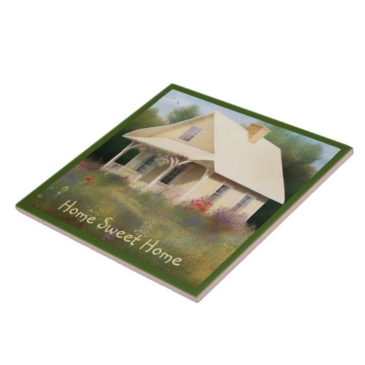 Witte Huis Housewarming Tegeltje (Zijkant)