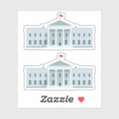 Witte Huis in Amerika Designer Sticker (Vel)