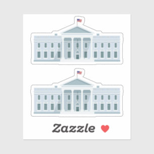 Witte Huis in Amerika Designer Sticker