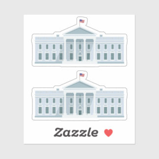 Witte Huis in Amerika Designer Sticker