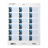 Witte Huis in de Winter Etiket (Full Sheet)