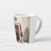 Witte Huis Kerstmis Donald Trump & Melania Latte Mok (Rechterhoek)