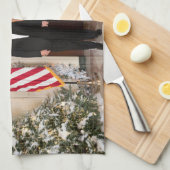 Witte Huis Kerstmis Donald Trump & Melania Theedoek (Quarter Fold)