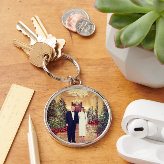 Witte Huis Kerstmis President Donald Trump Sleutelhanger (Bureau)