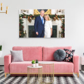 Witte Huis Kerstmis President Joe Biden Foto Canvas Afdruk (Insitu (Woonkamer))