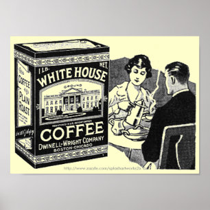  Witte Huis Koffie ad poster