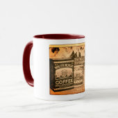 Witte Huis Koffie en Thee Mok (Voorkant links)