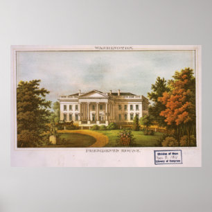 Witte Huis Kunstwerk (1870) Poster