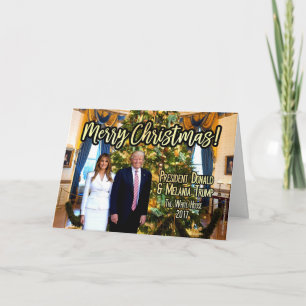 Witte Huis Melania Donald Trump Kerst Kaart