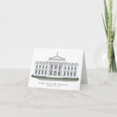 Witte Huis Notecards Kaart (Voorkant)