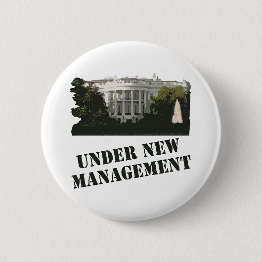 Witte Huis: Onder Nieuw Beheer Ronde Button 5,7 Cm (Voorkant)