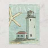 Witte Huis op strand Briefkaart (Voorkant)