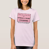 Witte Huis Pink Slip voor Ides of Trump Resistance T-shirt (Voorkant)