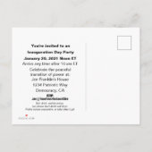 Witte Huis Pink Slip voor Trump: hij is weg Uitnodiging Briefkaart (Achterkant)