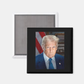 Witte Huis-portret Donald J Trump 2025 Magneet (Voorkant / Achterkant)