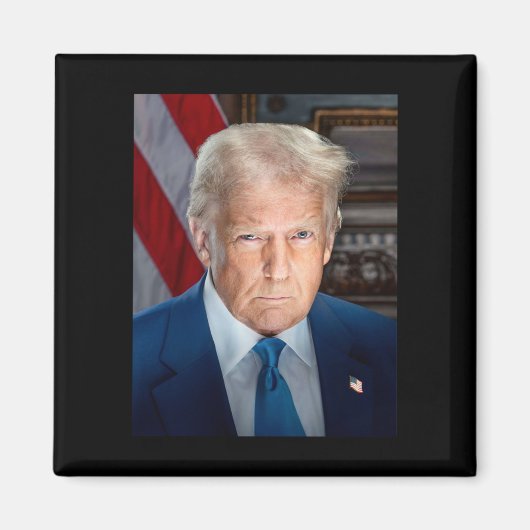 Witte Huis-portret Donald J Trump 2025 Magneet (Voorkant)