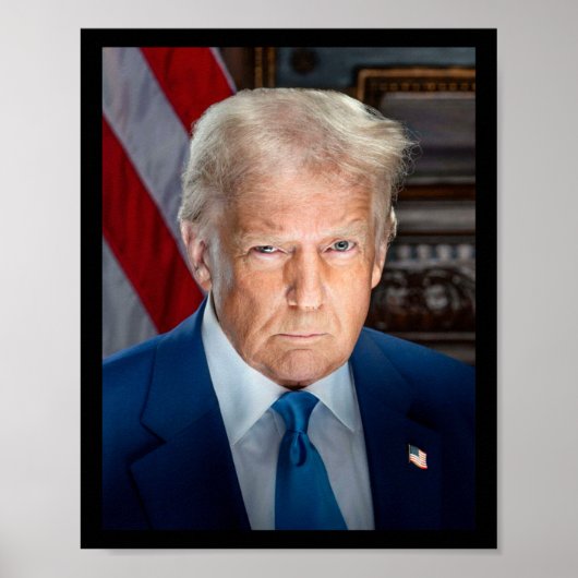 Witte Huis-portret Donald J Trump 2025 Poster (Voorkant)