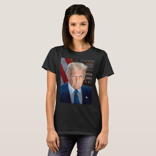 Witte Huis-portret Donald J Trump 2025 T-shirt (Voorkant volledig)