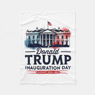 Witte Huis President Donald Trump Inauguratie 20 Fleece Deken
