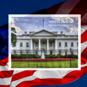 Witte Huis, Presidentiële Residentie, Portiek, Briefkaart