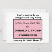 Witte Huis Roze Slip Ideeën van Trump Downloadbaar Kaart (Voorkant)