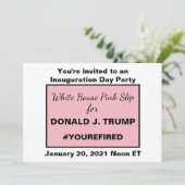 Witte Huis Roze Slip Ideeën van Trump Downloadbaar Kaart (Staand voorkant)